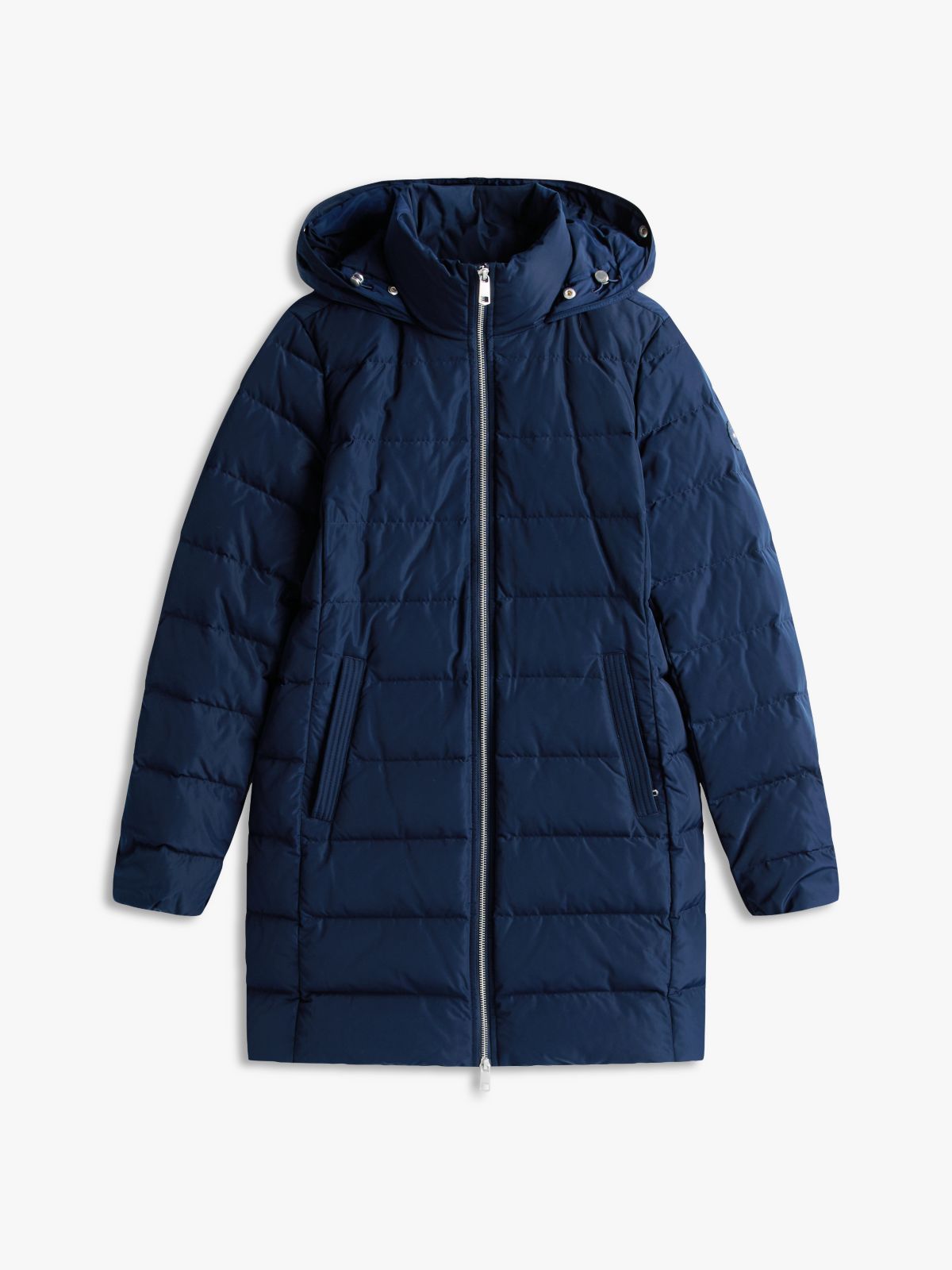 Faux Fur Hood Down Puffer Coat — Brown