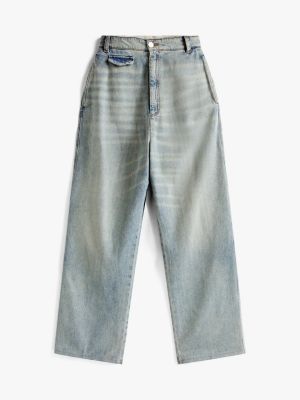denim the runway collection oversized utility jeans for women tommy hilfiger