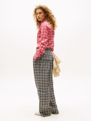 blau the runway collection elegante oversized cargohose für damen - tommy hilfiger
