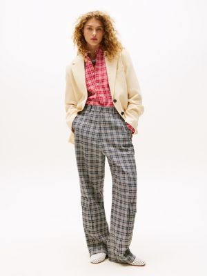 blue the runway collection elegante oversized cargohose für damen - tommy hilfiger
