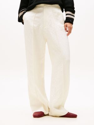 beige the runway collection elegante oversized fit hose für damen - tommy hilfiger