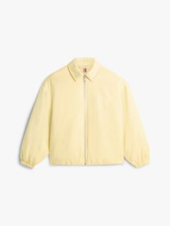 Water Repellent Satin Relaxed Padded Jacket — Yellow 6