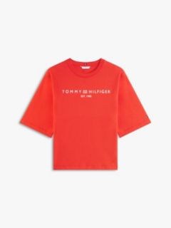 Logo Relaxed Crew Neck T-Shirt — Orange 5