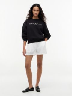 Logo Relaxed Fleece Sweatshirt — Black 2