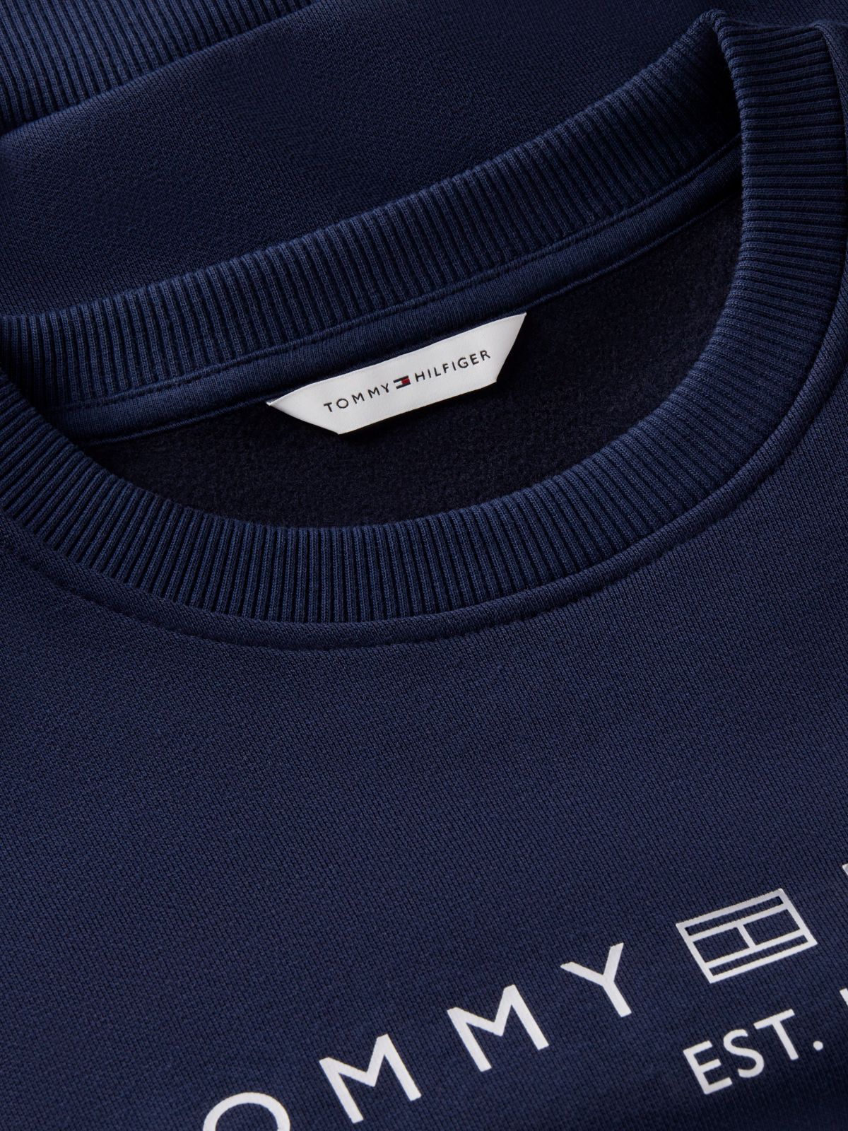 Logo Relaxed Fleece Sweatshirt — Blue