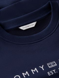 Logo Relaxed Fleece Sweatshirt — Blue 7
