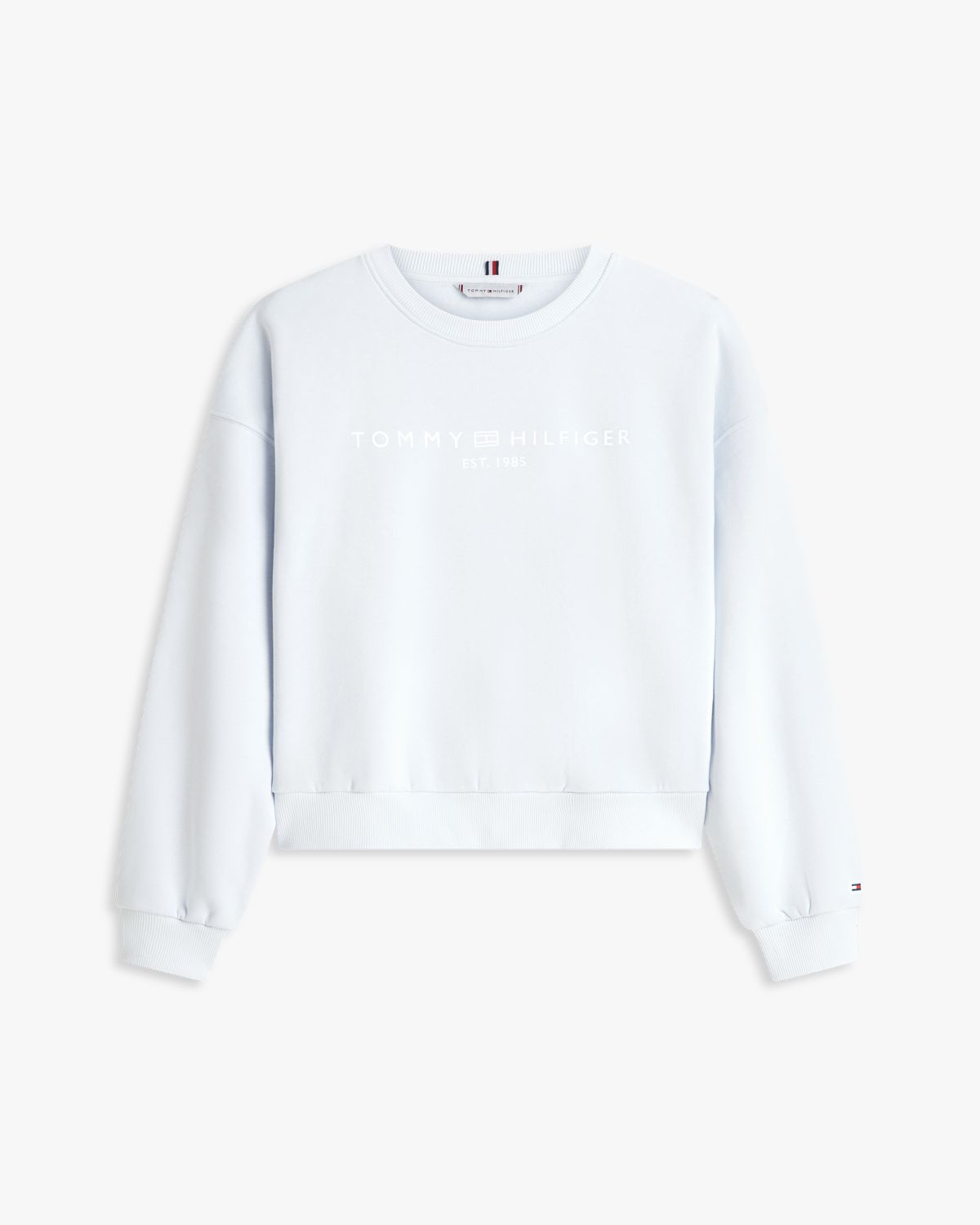 Logo Relaxed Fleece Sweatshirt — Blue