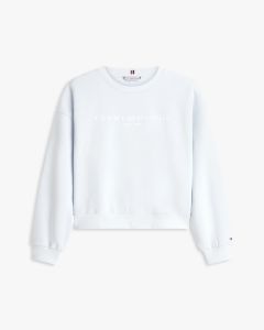 Logo Relaxed Fleece Sweatshirt — Blue 5