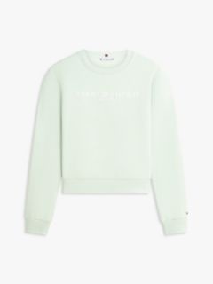 Logo Relaxed Fleece Sweatshirt — Green 5