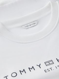 Logo Relaxed Fleece Sweatshirt — White 6