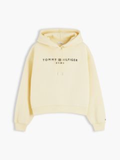 Logo Fleece Relaxed Drawstring Hoody — Yellow 5