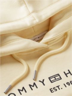 Logo Fleece Relaxed Drawstring Hoody — Yellow 6