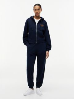 Terry Relaxed Zip-Thru Hoody — Blue 2