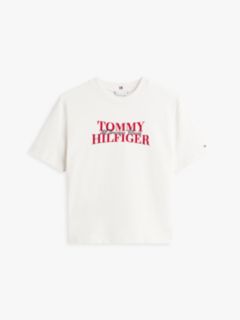 Classic Flock Logo Relaxed T-Shirt — White 5