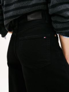 70s High Rise Wide Leg Black Jeans — Black 3