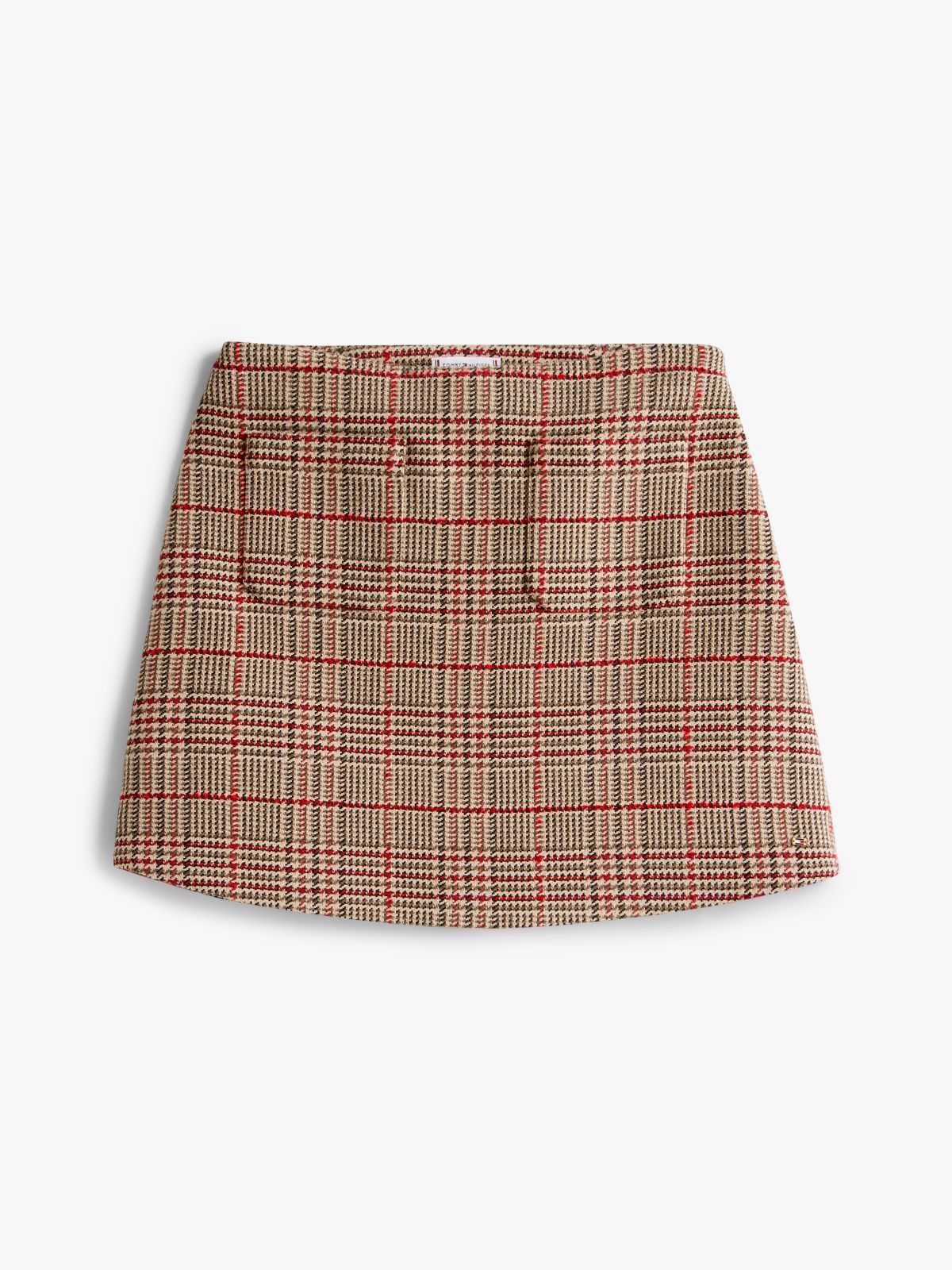 Check Tweed Mini Skirt — Multi
