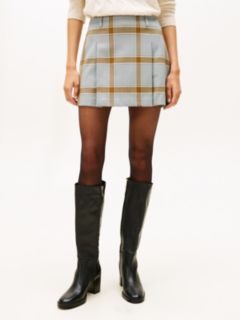 Houndstooth Check Mini Skirt — Multi 2