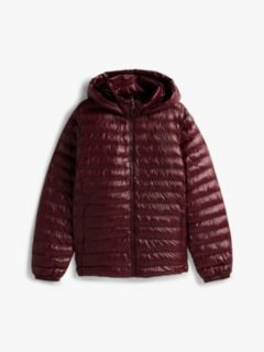 Curve Lightweight Down Shiny Slim Jacket — Red 5
