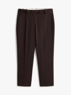 Timeless Slim Straight Leg Ankle Trousers — Burgundy 5