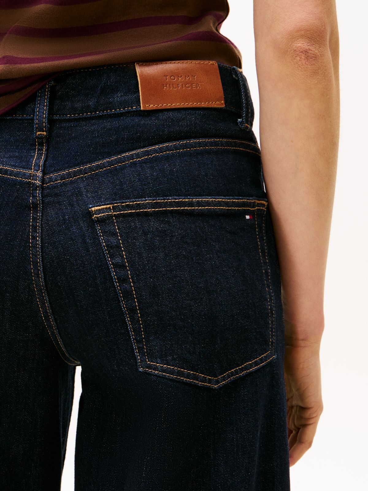 70s High Rise Wide Leg Jeans — Blue