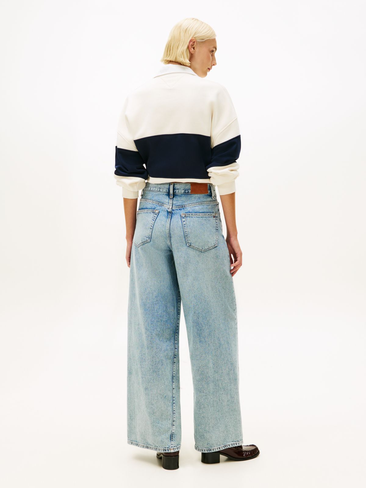 Twist '70s High Rise Wide Leg Jeans — Blue