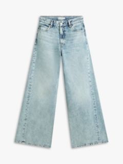 Twist '70s High Rise Wide Leg Jeans — Blue 5