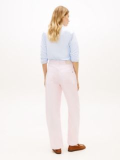 Mid Rise Barrel Leg Jeans — Pink 4