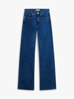 Mid Rise Flared Leg Jeans — Blue 5