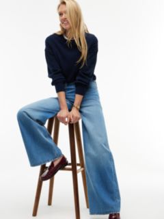 Indie High Rise Wide Jeans — Blue 5
