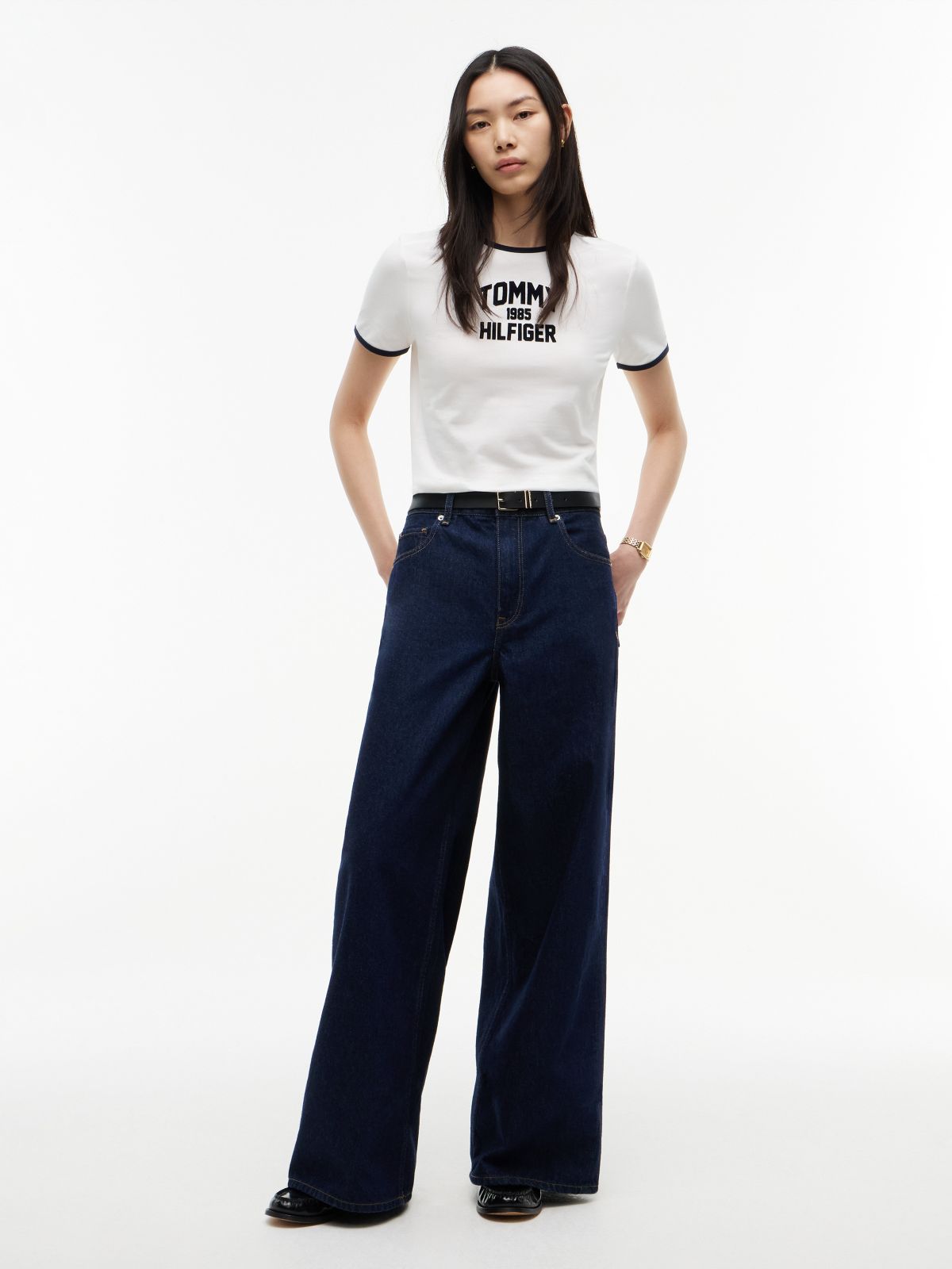 Indie High Rise Wide Jeans — Blue