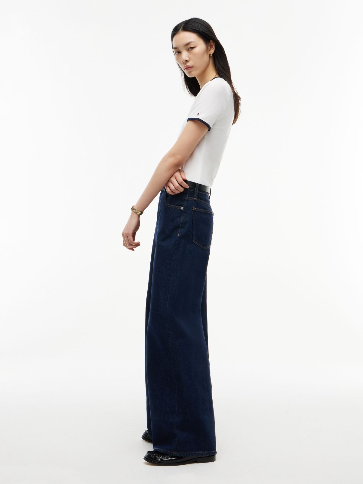 Indie High Rise Wide Jeans — Blue