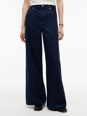 denim indie high rise '70s wide jeans for women tommy hilfiger