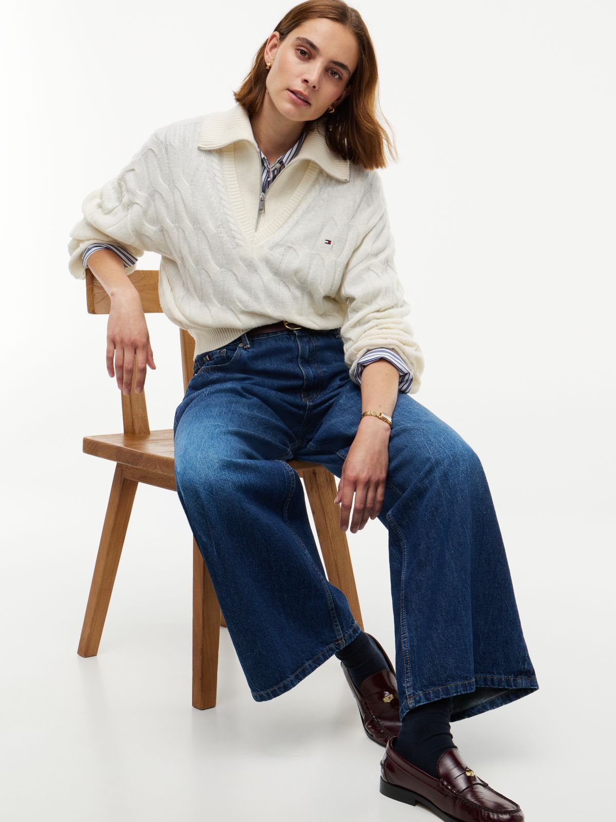 Indie High Rise Wide Jeans — Blue