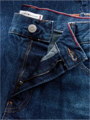 blau indie wide jeans mit weitem bein für damen - tommy hilfiger