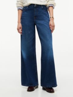Indie High Rise Wide Jeans — Blue 1