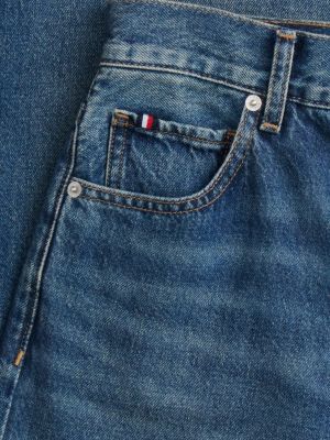 blue indie high rise '70s wide jeans for women tommy hilfiger