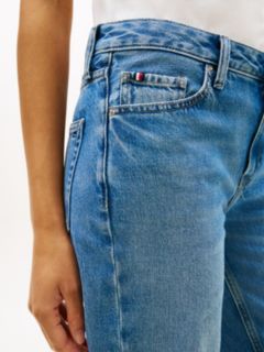 Claire High Rise Wide Whiskered Jeans — Blue 3