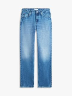 Claire High Rise Wide Whiskered Jeans — Blue 5