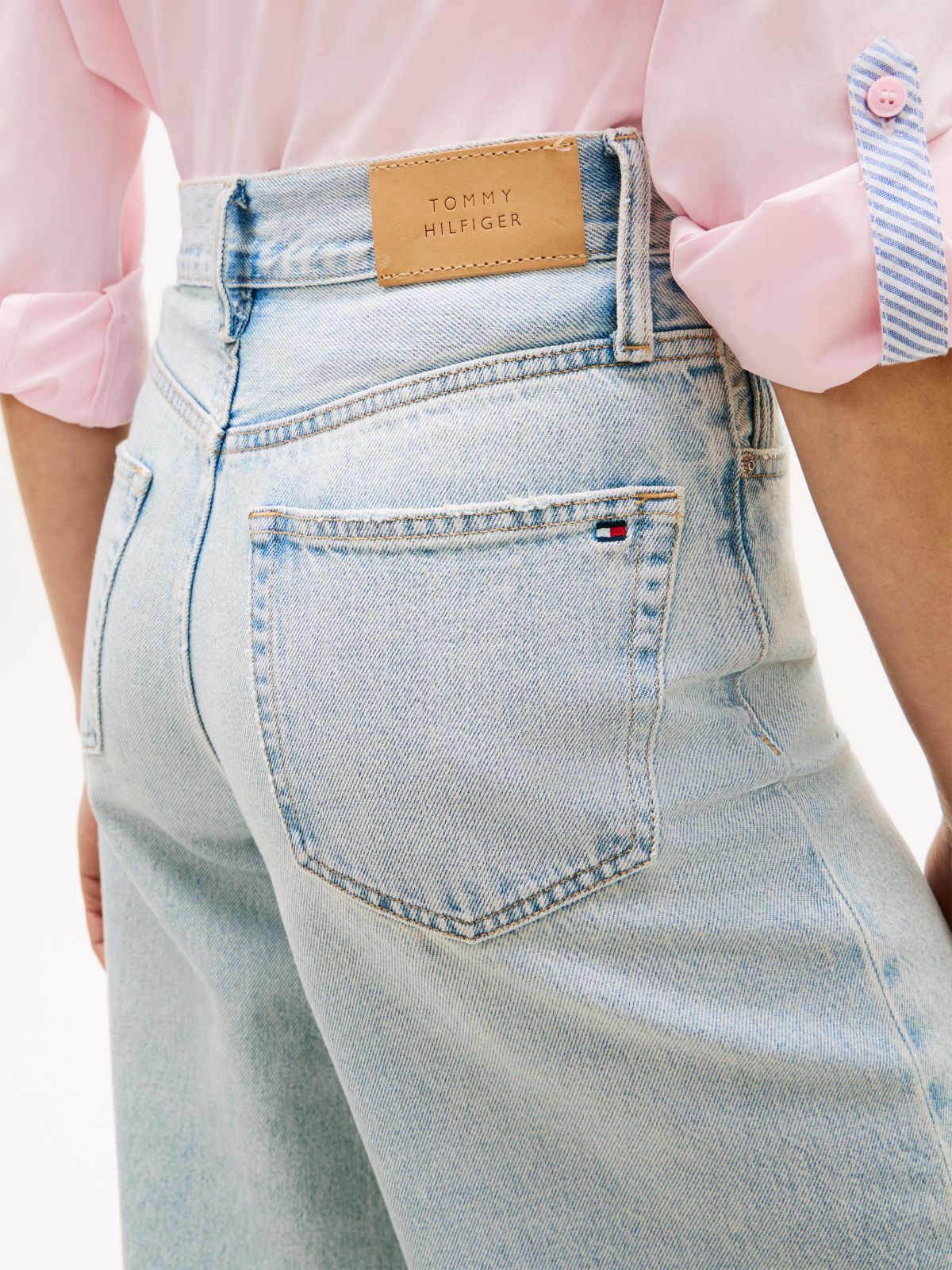 70s High Rise Wide Leg Jeans — Blue