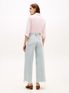 70s High Rise Wide Leg Jeans — Blue 4