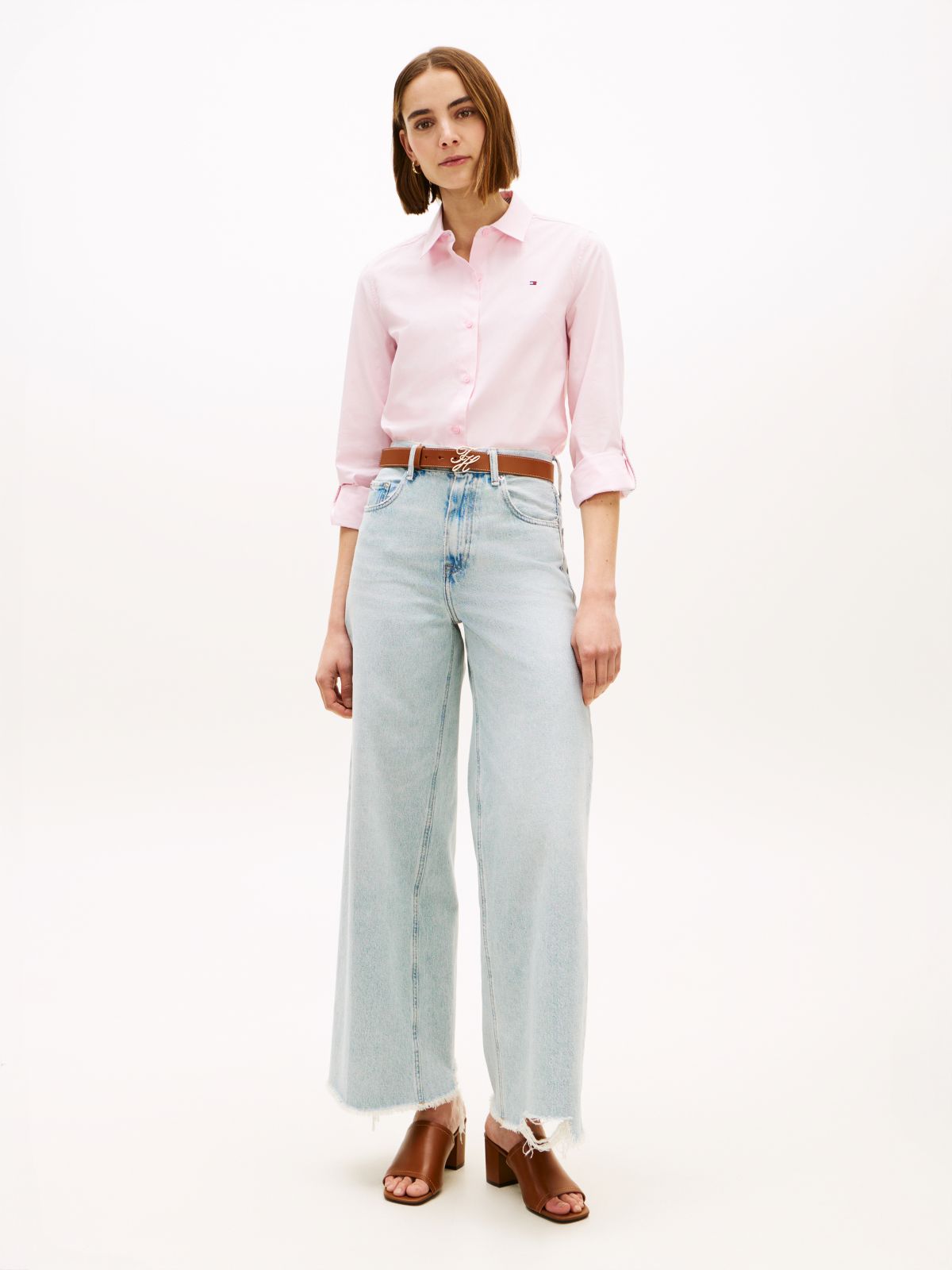 70s High Rise Wide Leg Jeans — Blue