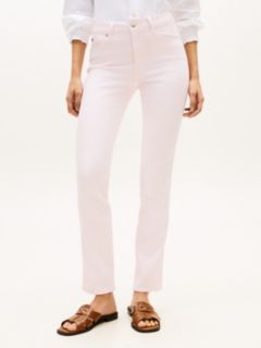 Mid Rise Slim Jeans — Pink 2