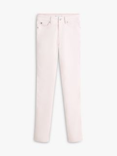Mid Rise Slim Jeans — Pink 5