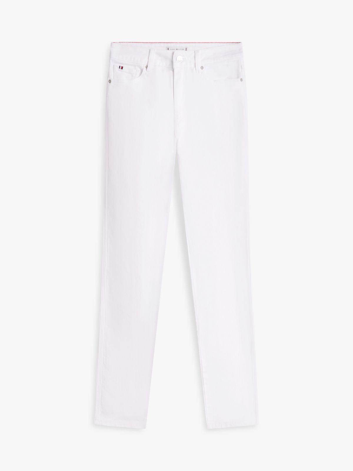 Mid Rise Slim Jeans — White