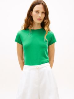 Textured Slim T-Shirt — Green 1