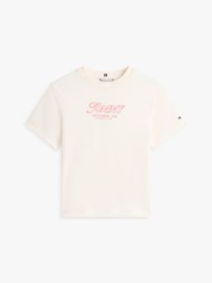 Logo Interlock Knit T-Shirt — Beige 5