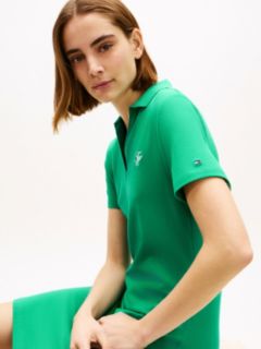1985 Logo Embroidery Mini Polo Dress — Green 2
