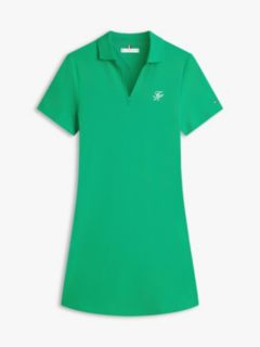 1985 Logo Embroidery Mini Polo Dress — Green 5