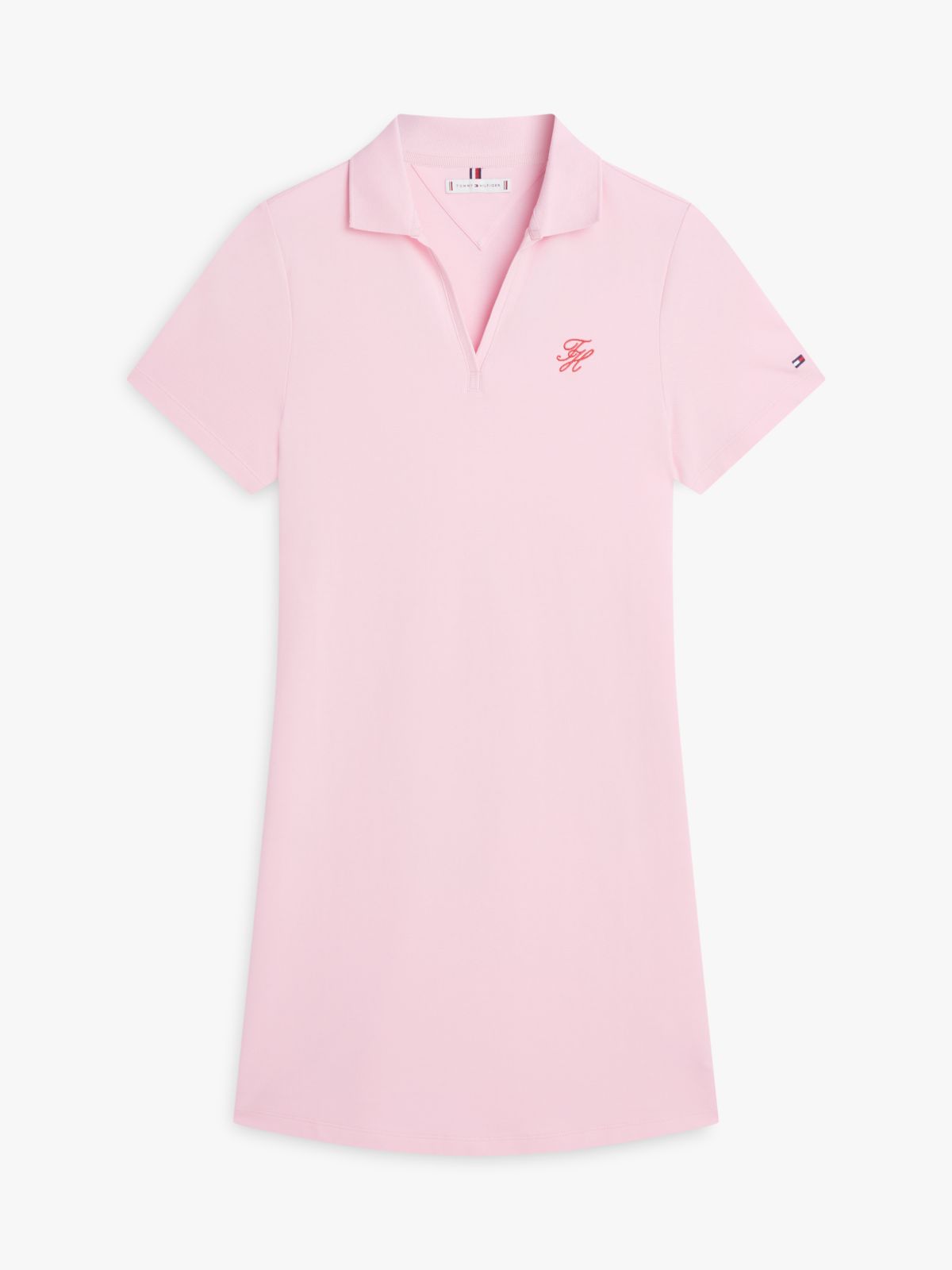 1985 Logo Embroidery Mini Polo Dress — Pink
