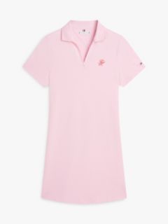 1985 Logo Embroidery Mini Polo Dress — Pink 5